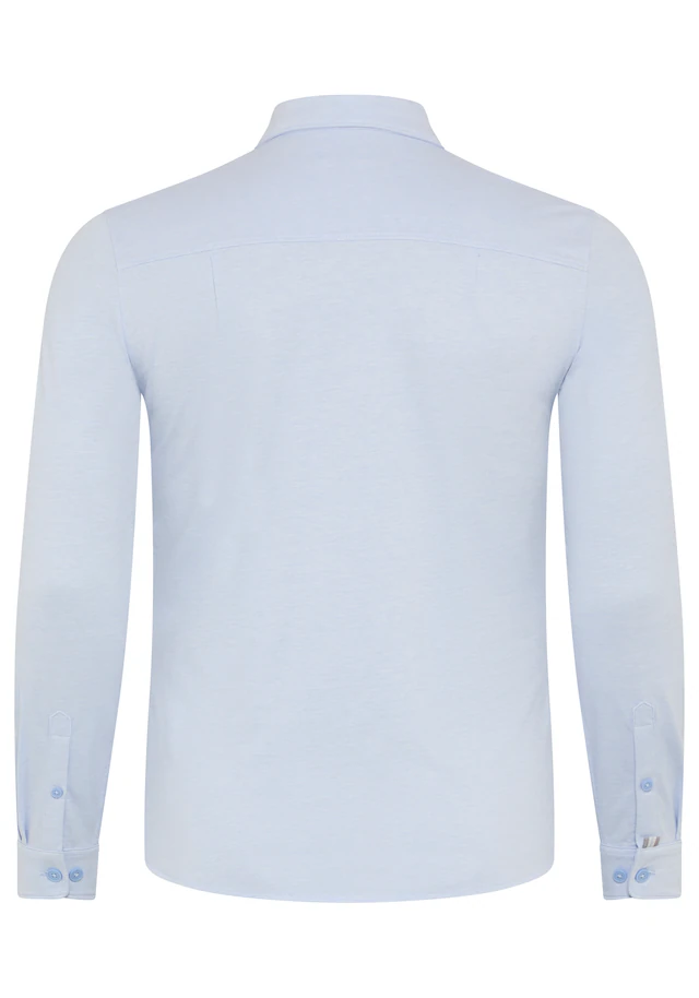Man's World Plus Langarmhemd »aus softem Baumwoll-Jersey« Regular Fit, Maximaler Komfort, zeitloser Hemdenstil