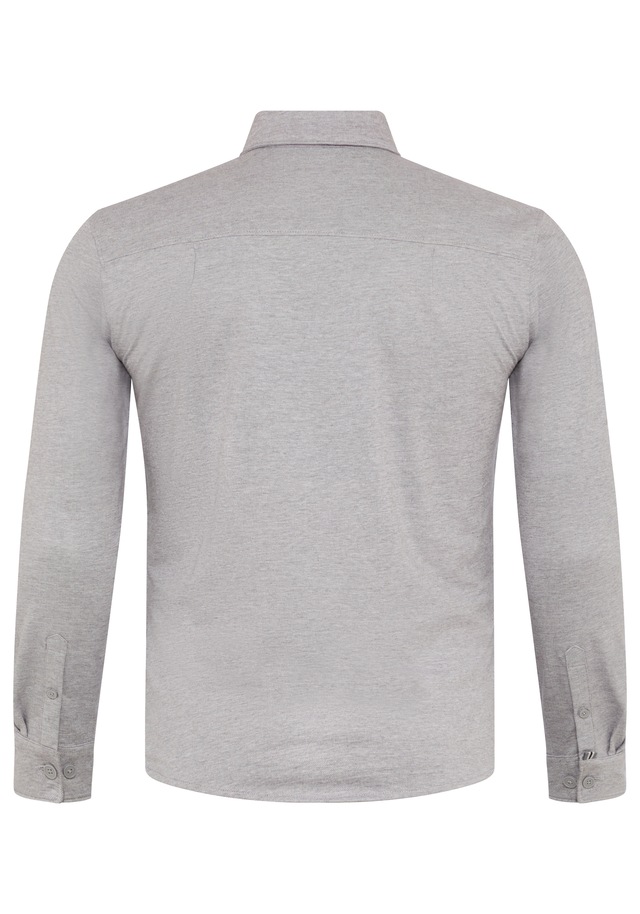 Man's World Plus Langarmhemd »aus softem Baumwoll-Jersey« Regular Fit, Maximaler Komfort, zeitloser Hemdenstil