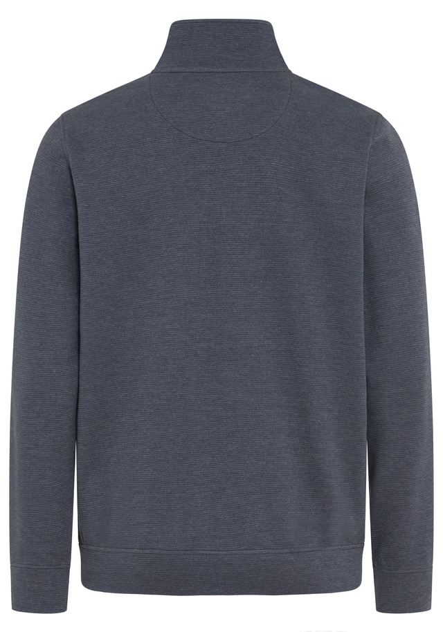 Man's World Sweatjacke mit hochschließendem Kragen, markante Querteilungsnaht