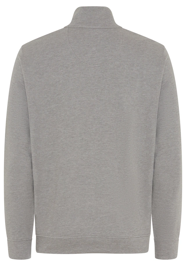 Man's World Sweatjacke mit hochschließendem Kragen, markante Querteilungsnaht