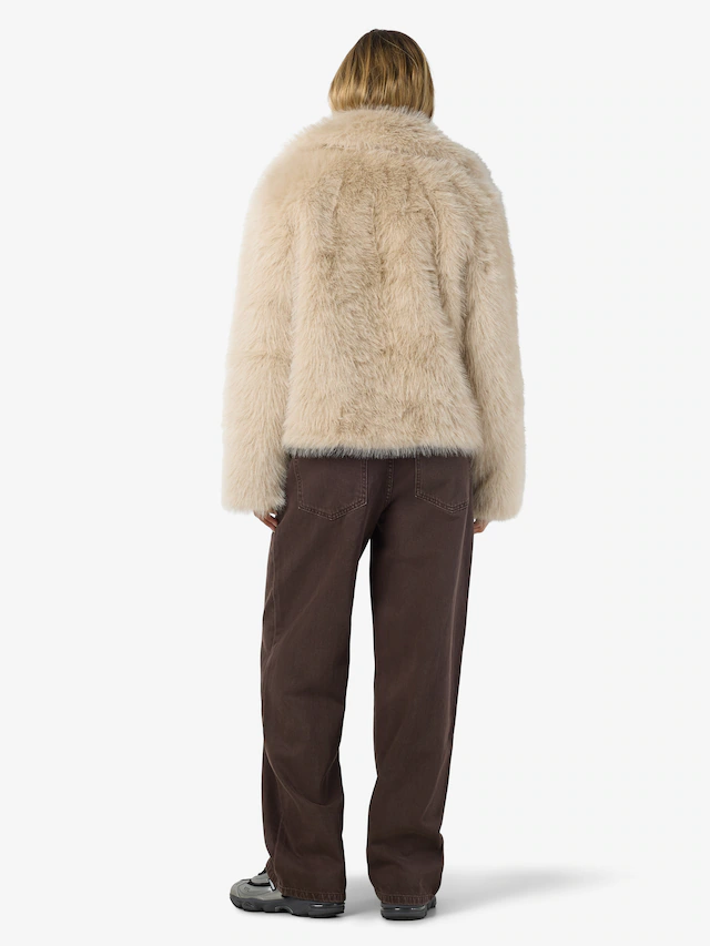Noisy may Fellimitatjacke »NMEVIE L/S FUR JACKET NOOS« Polyester