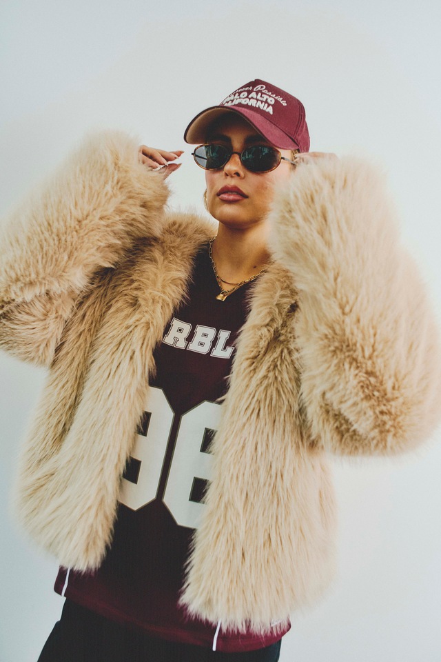 Noisy may Fellimitatjacke »NMEVIE L/S FUR JACKET NOOS« Polyester