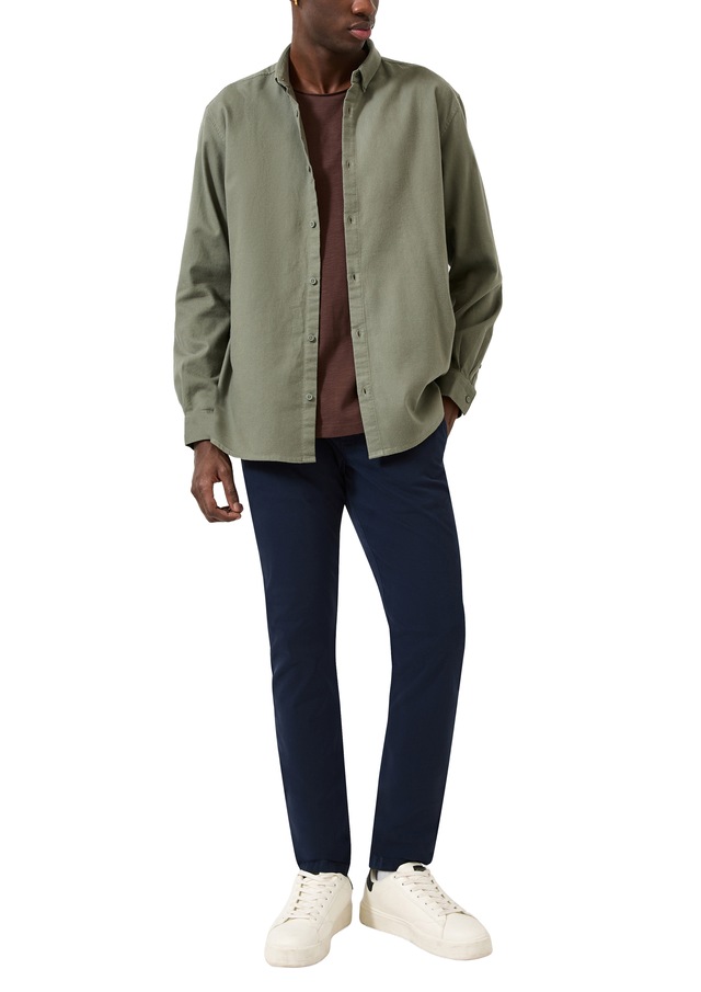 QS Flanellhemd Button-down-Kragen, Regular fit
