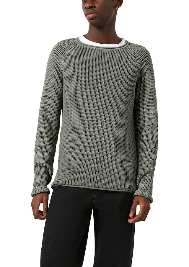 QS Strickpullover Winterpullover in Strick-Optik und Rundhals