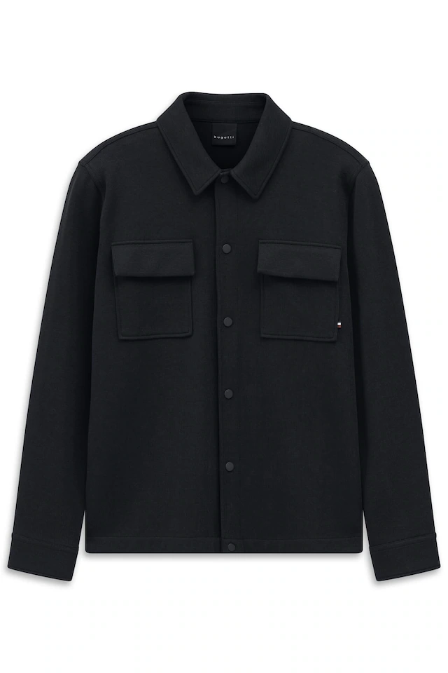 bugatti Sweatjacke »Modern Fit« mit Druckknöpfen