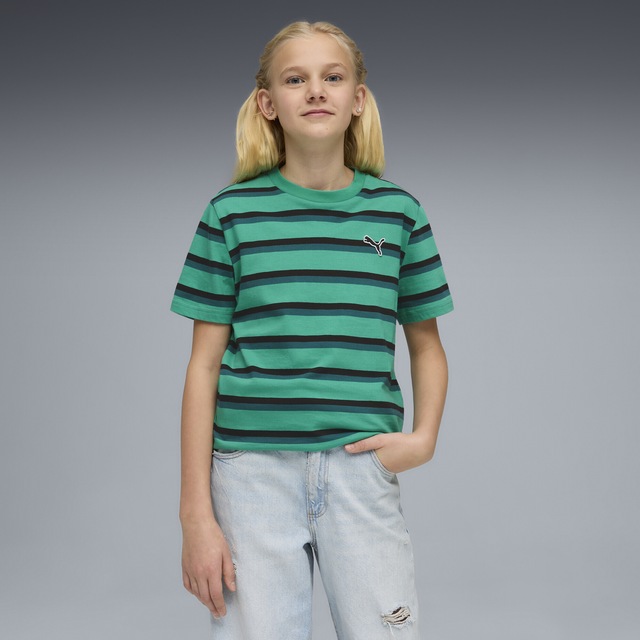 PUMA T-Shirt »Essentials Gestreiftes T-Shirt Jugendliche«