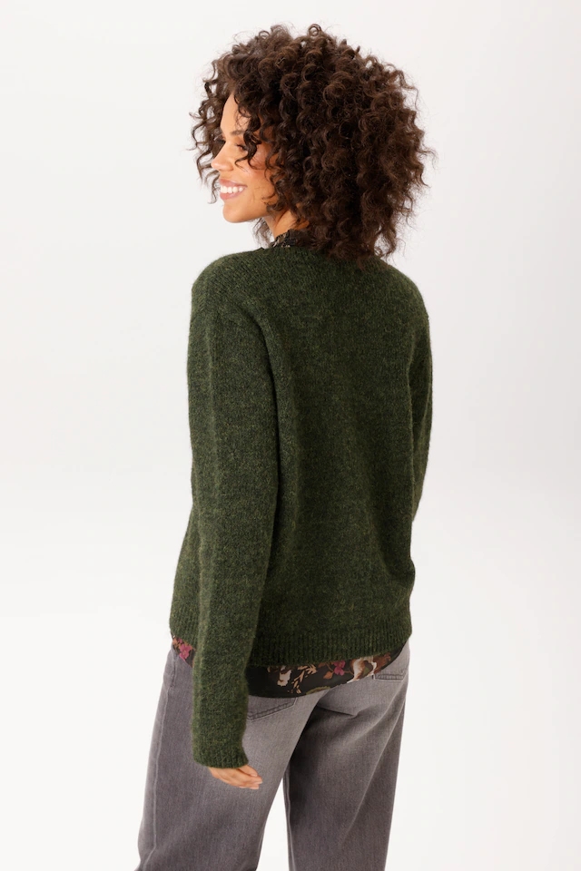 Aniston CASUAL Strickjacke aus bunt meliertem, flauschig weichem Garn - NEUE KOLLEKTION