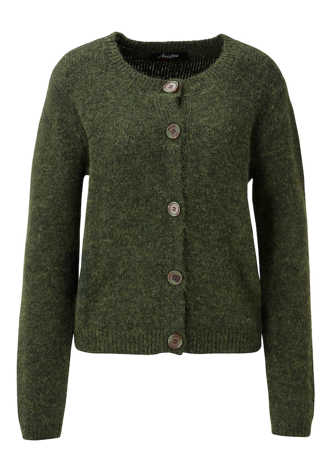Aniston CASUAL Strickjacke aus bunt meliertem, flauschig weichem Garn - NEUE KOLLEKTION