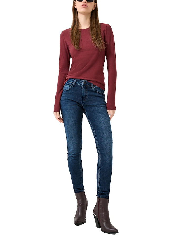 QS Stretch-Hose Slim Fit Jeans mit Stretch