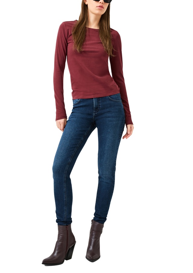QS Langarmshirt Elastische Baumwollqualität