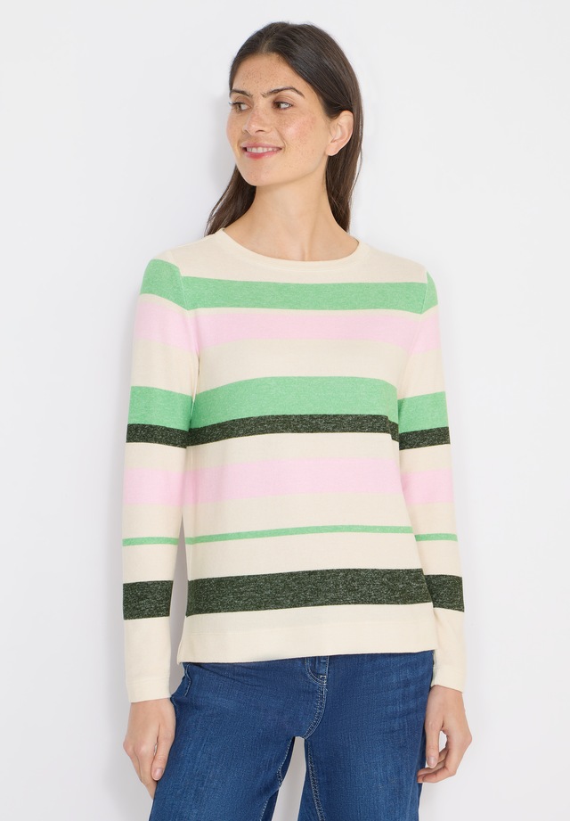 Cecil Langarmshirt aus strecthigem Viskosematerial