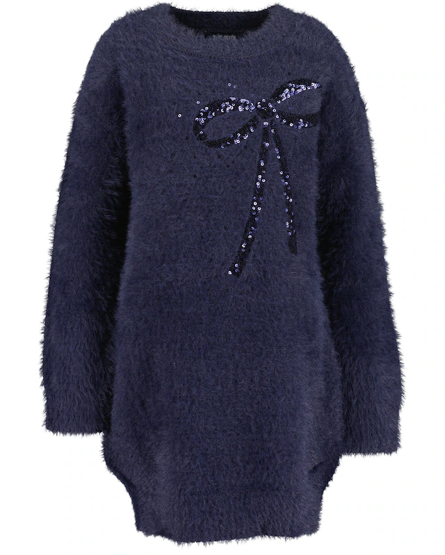 Blue Seven Strickkleid mit Pailletten