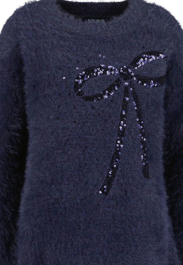 Blue Seven Strickkleid mit Pailletten