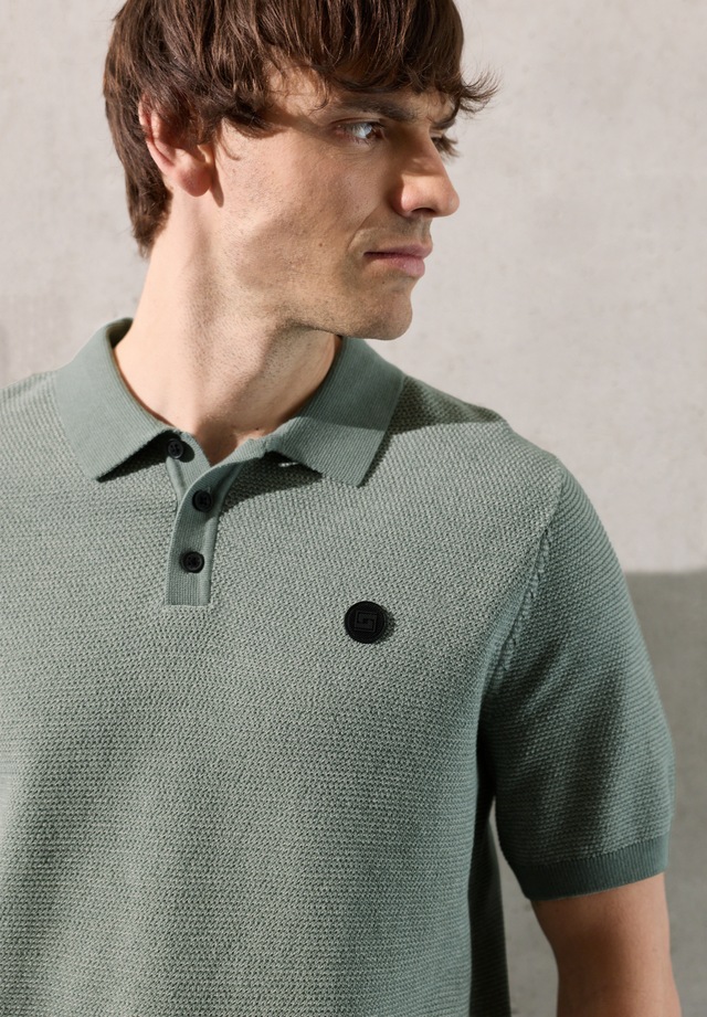 STREET ONE MEN Kurzarmpullover im soften Baumwoll-Mix