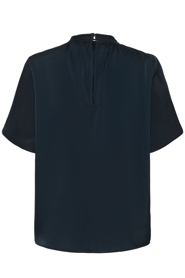 Saint Tropez Kurzarmbluse »AileenSZ Flared Blouse« Kunstfaser, Regular fit