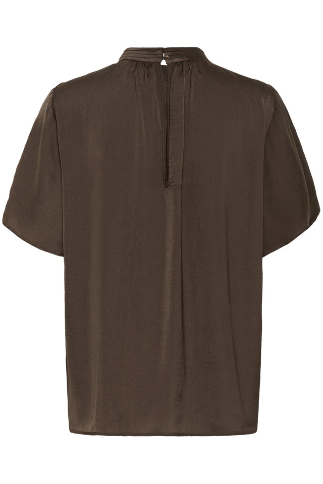 Saint Tropez Kurzarmbluse »AileenSZ Flared Blouse« Kunstfaser, Regular fit