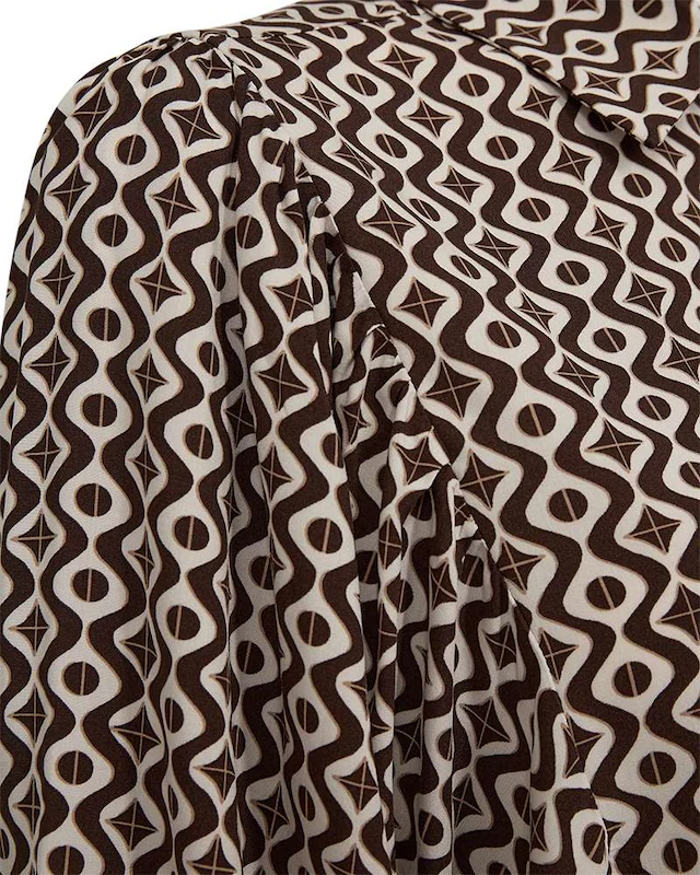 FREEQUENT Druckbluse »FQADNEY-SHIRT« gemustert mit 3/4- Ballonärmel