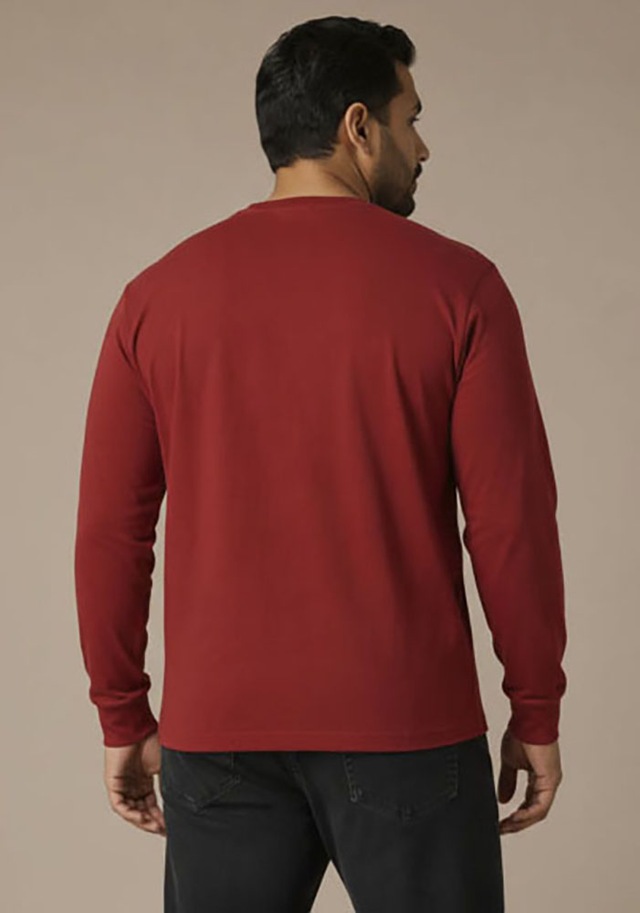 Man's World Plus Rundhalsshirt »auch in Grosse Größen bis Gr. 7XL« Regular Fit, mit langem Arm, bedruckt, für Casualmode