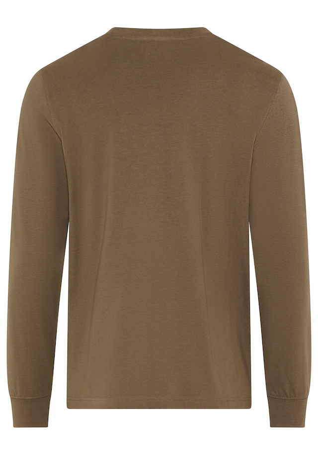Man's World Rundhalsshirt normale Passform, mit Langarm, mit Print, für Alltag und Freizeit