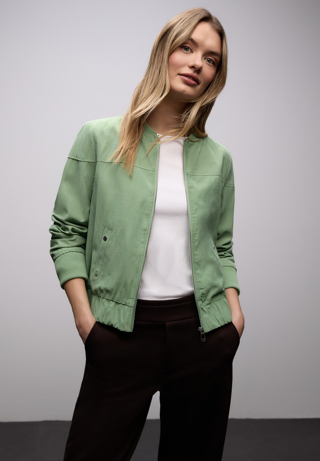 STREET ONE Blouson ohne Kapuze mit Rundhalsausschnitt