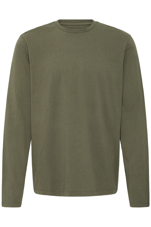 Blend Langarmshirt »BHKONSTANTIN L/S WASH O-NECK« Baumwolle, regular fit