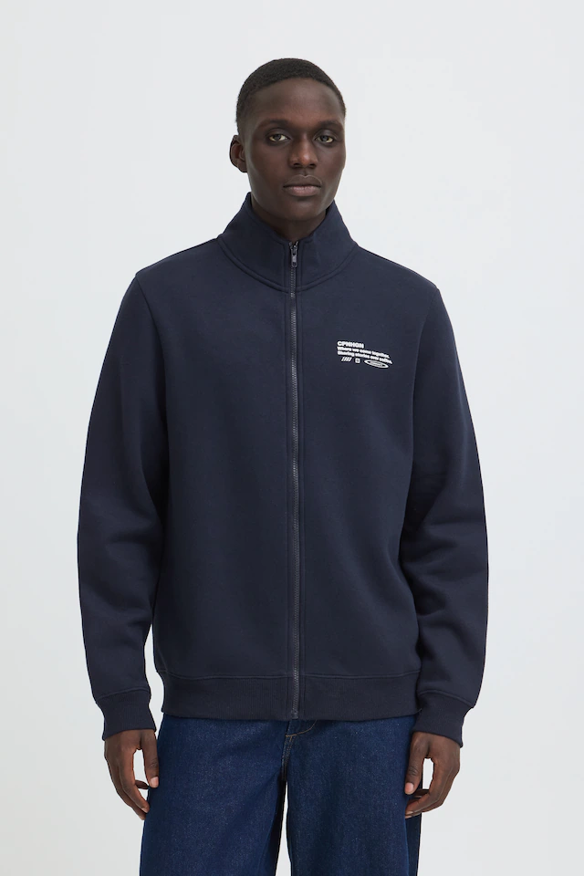Blend Sweatjacke »BHKENJI ZP CARDIGAN« Materialmix, regular fit