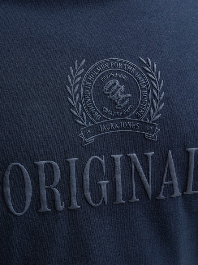 Jack & Jones PlusSize T-Shirt »JORFREDERIKSBERG MONOGRAM TEE SS CN PLS« Baumwolle,