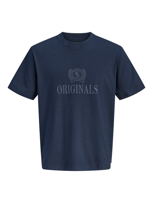 Jack & Jones PlusSize T-Shirt »JORFREDERIKSBERG MONOGRAM TEE SS CN PLS« Baumwolle,