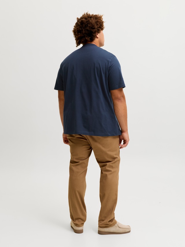 Jack & Jones PlusSize T-Shirt »JORFREDERIKSBERG MONOGRAM TEE SS CN PLS« Baumwolle,