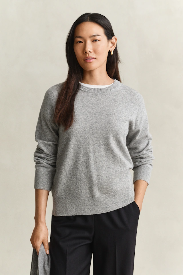 Gant Strickpullover »SUPERFINE LAMBSWOOL C-NECK« aus feiner Wolle