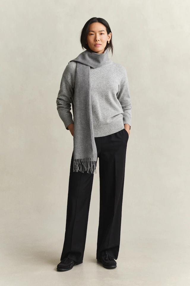 Gant Strickpullover »SUPERFINE LAMBSWOOL C-NECK« aus feiner Wolle