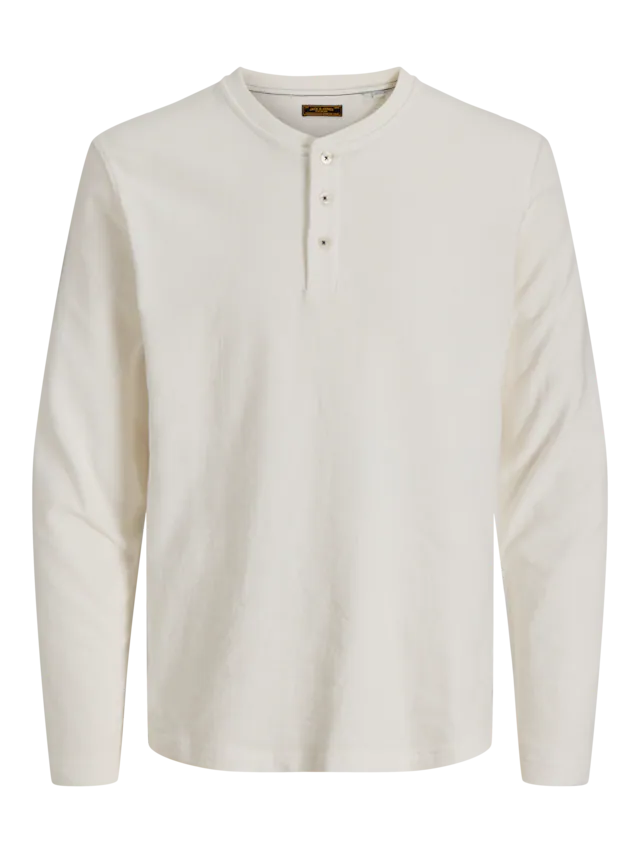 Jack & Jones Langarmshirt »JPRBLUASHER LS HENLEY TEE« Baumwolle, regular fit