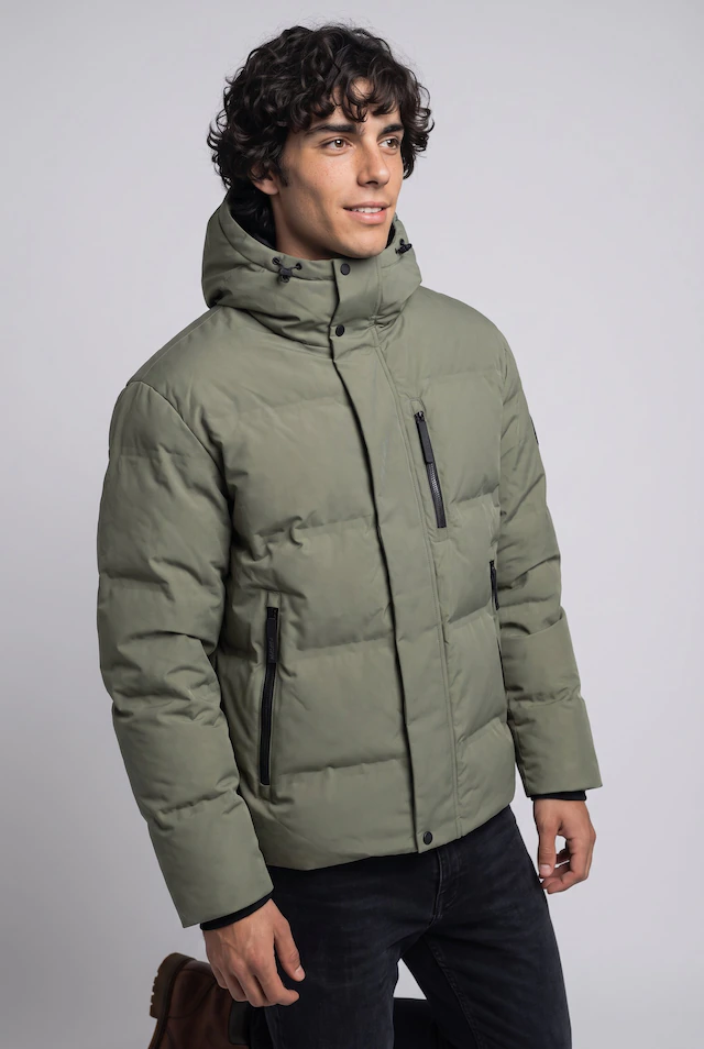 Jack & Jones Steppjacke »JCOTRACE ALPHA PUFFER JACKET« mit Kapuze Kunstfaser, regular fit