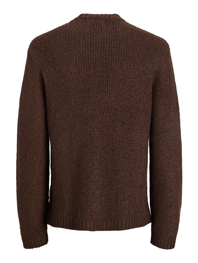 Jack & Jones Rundhalspullover »JORSALAMANCO KNIT CREW NECK« Materialmix, regular fit