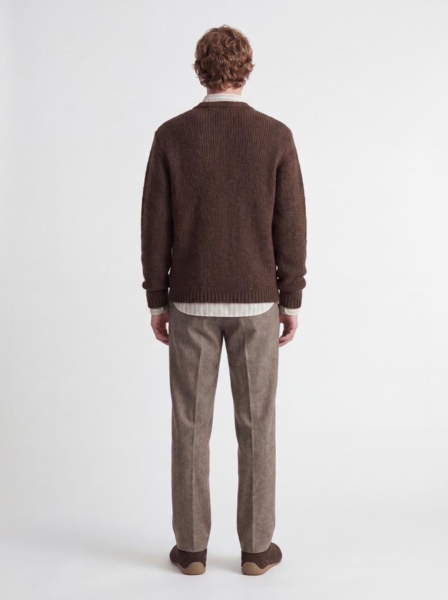Jack & Jones Rundhalspullover »JORSALAMANCO KNIT CREW NECK« Materialmix, regular fit