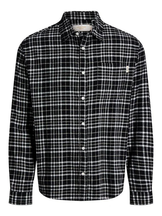 Jack & Jones Langarmhemd »JORFREDERIKSBERG FLANNEL SHIRT L/S« Baumwolle, regular fit
