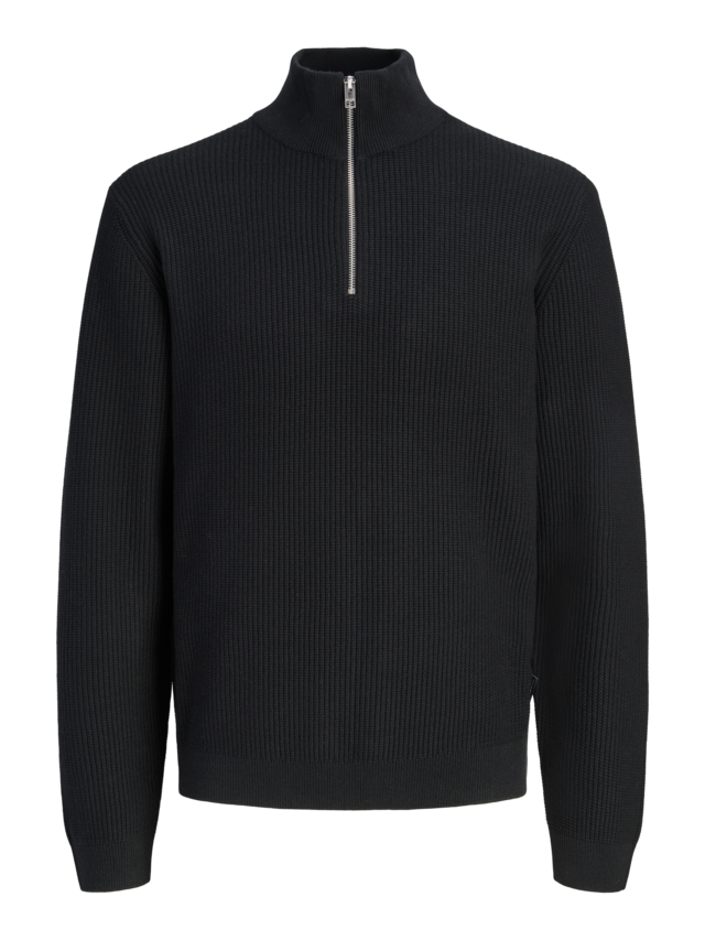 Jack & Jones Troyer »JPRBLACONNOR KNIT HALF ZIP« Baumwolle, regular fit