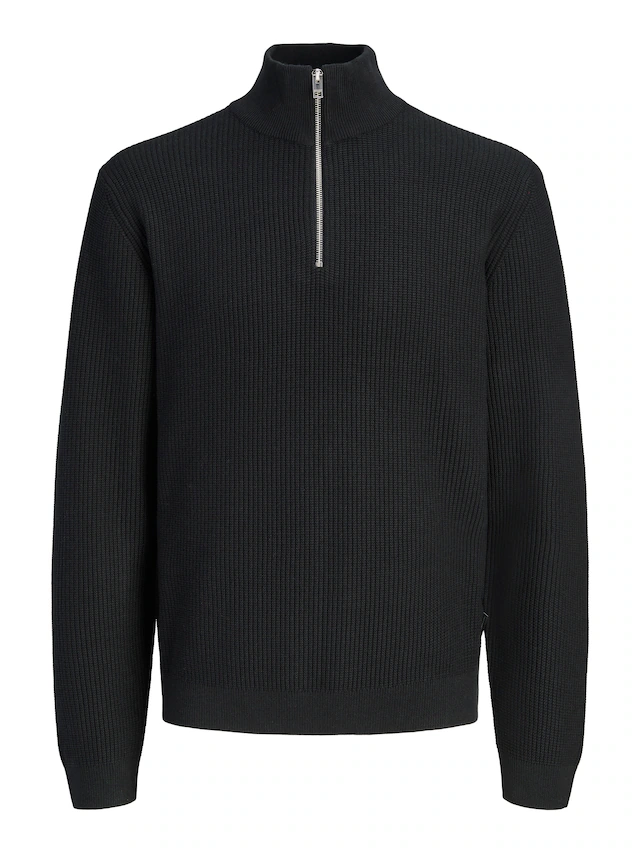 Jack & Jones Troyer »JPRBLACONNOR KNIT HALF ZIP« Baumwolle, regular fit