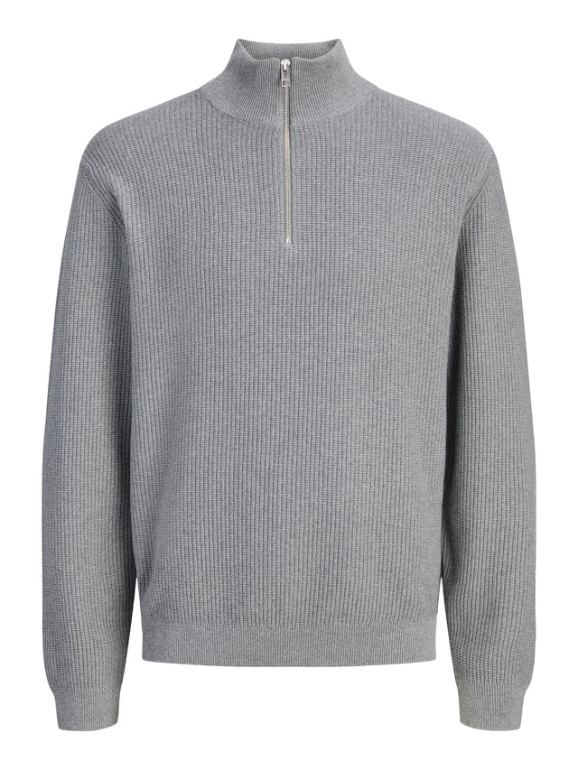 Jack & Jones Troyer »JPRBLACONNOR KNIT HALF ZIP« Baumwolle, regular fit
