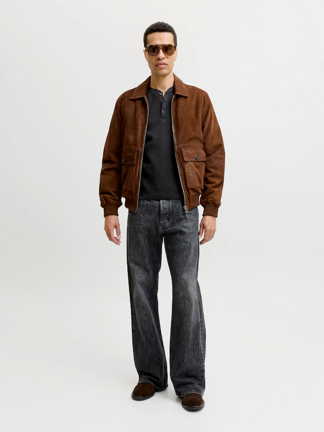 Jack & Jones Langarmshirt »JORCHAMBERI HENLEY LS TEE« Baumwollmischung, regular fit