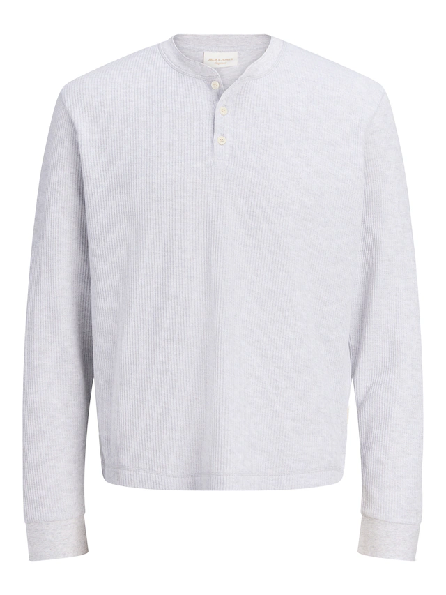 Jack & Jones Langarmshirt »JORCHAMBERI HENLEY LS TEE« Baumwollmischung, regular fit