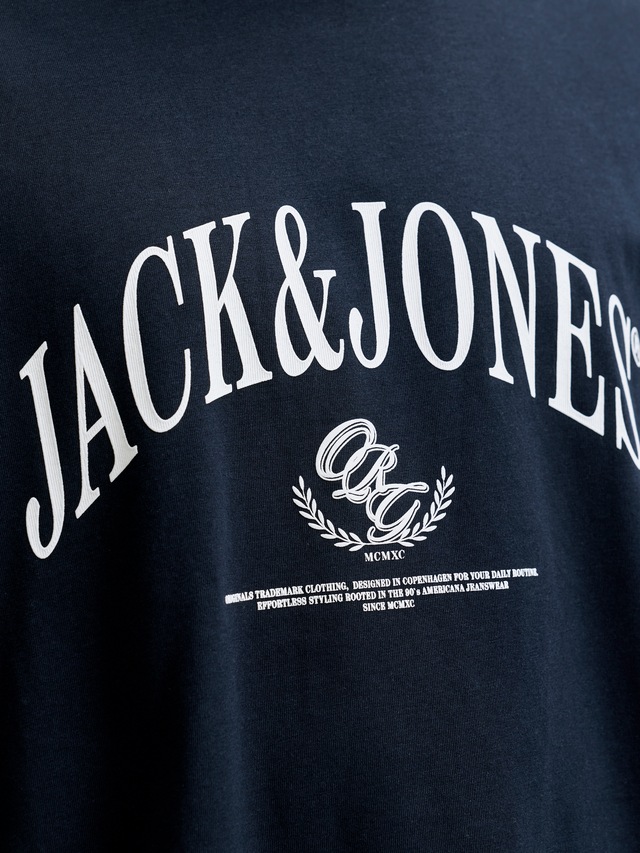 Jack & Jones Rundhalsshirt »JORFREDERIKSBERG BOLD BRANDING TEE SS CN« Baumwolle, regular fit