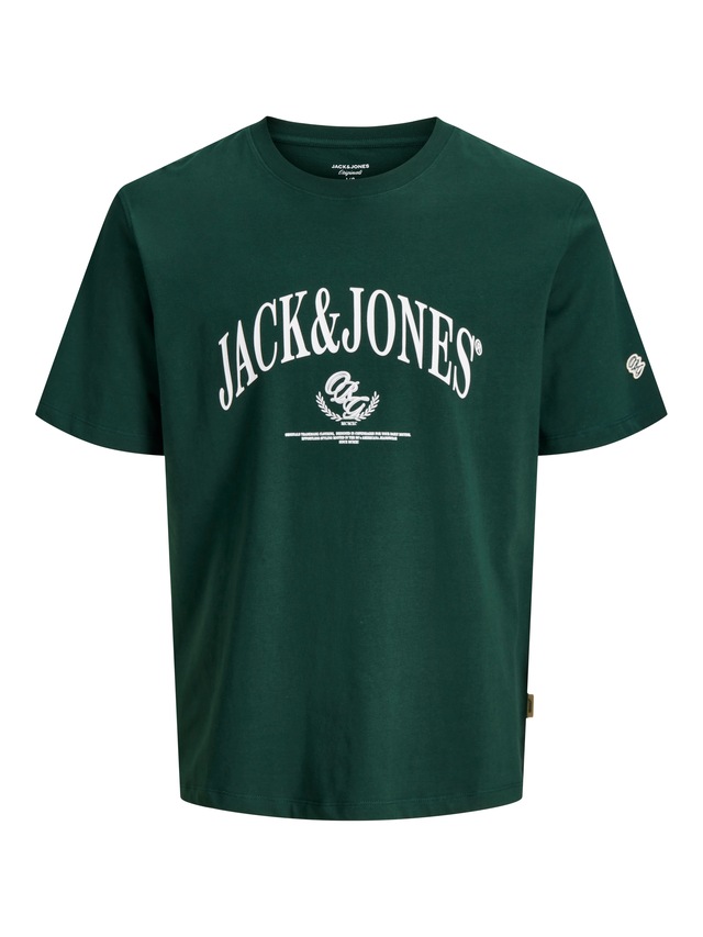 Jack & Jones Rundhalsshirt »JORFREDERIKSBERG BOLD BRANDING TEE SS CN« Baumwolle, regular fit