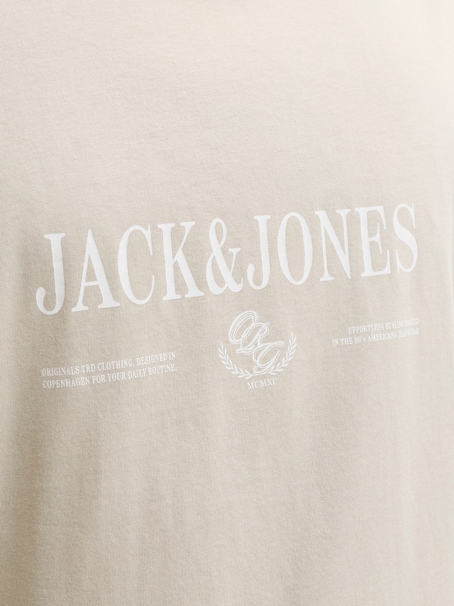 Jack & Jones T-Shirt »JORFREDERIKSBERG BRANDING TEE SS CN FST« Baumwolle, regular fit