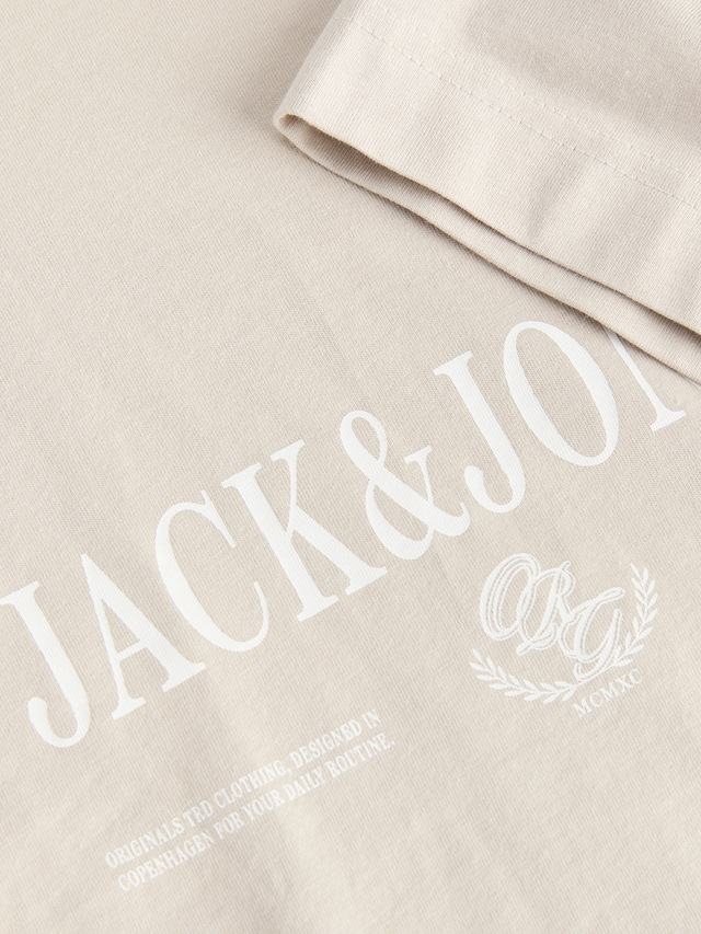 Jack & Jones T-Shirt »JORFREDERIKSBERG BRANDING TEE SS CN FST« Baumwolle, regular fit