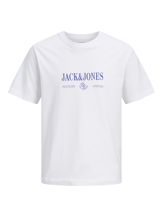 Jack & Jones T-Shirt »JORFREDERIKSBERG BRANDING TEE SS CN FST« Baumwolle, regular fit