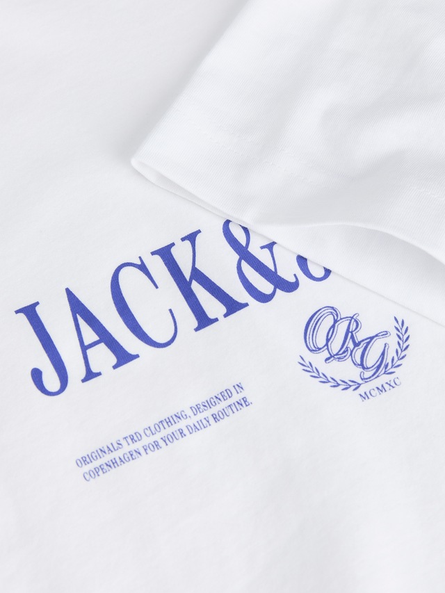 Jack & Jones T-Shirt »JORFREDERIKSBERG BRANDING TEE SS CN FST« Baumwolle, regular fit