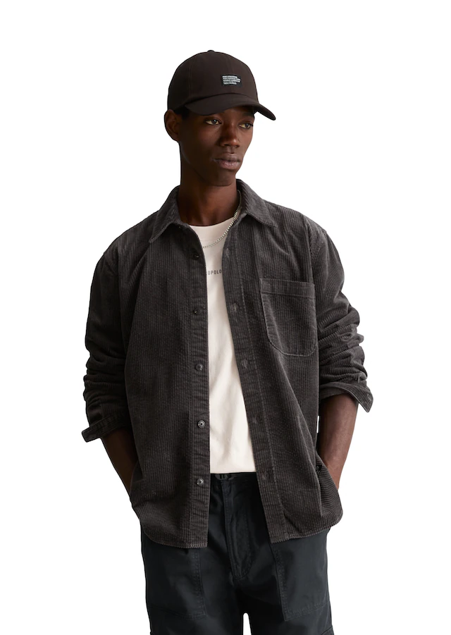 Marc O'Polo DENIM Langarmhemd »regular aus reine Bio-Baumwolle« Cordhemd