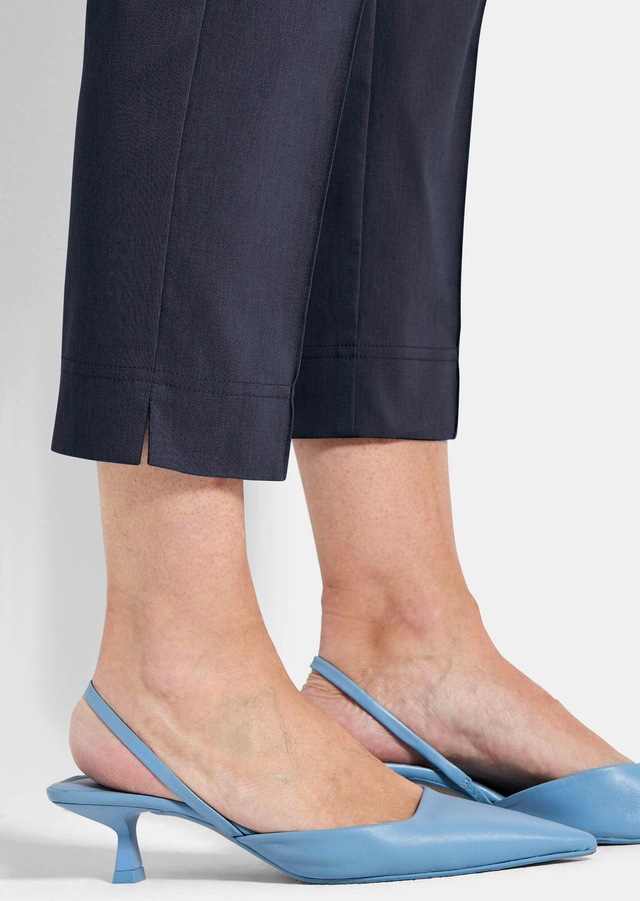 GOLDNER Stretch-Hose »Kurzgröße Elegante 7/8-Hose mit Biesen« kleiner Schlitz am Beinabschluß