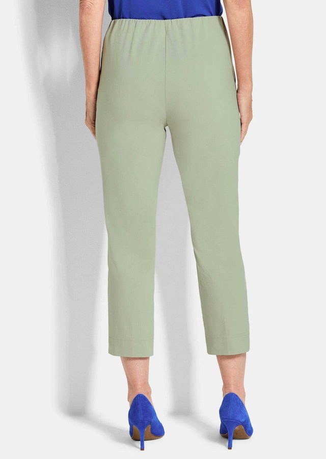 GOLDNER Stretch-Hose »Kurzgröße Elegante 7/8-Hose mit Biesen« kleiner Schlitz am Beinabschluß